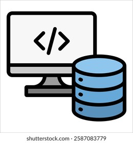 Backend Logic Icon Element For Design