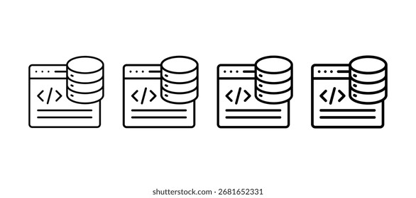 Backend Multiple Line Icon Element