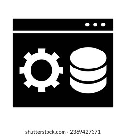 Backend Vector Glyph Icon For Personal And Commercial Use.
