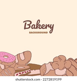 backery background design vector element