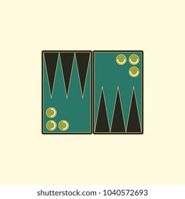 backgammon board game, table game