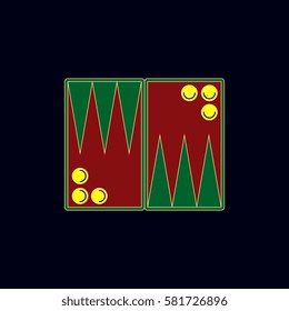 backgammon board game, table game