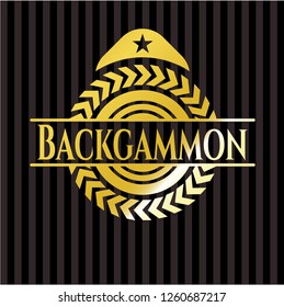 Backgammon gold shiny badge