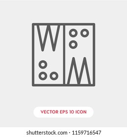 backgammon vector icon