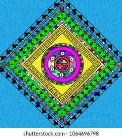 backgound with color ornament