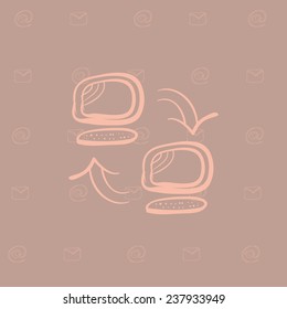 backgound of connection icon
