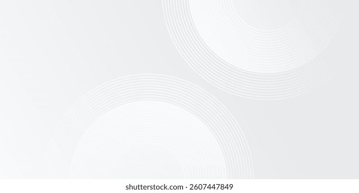Backgroud white glowing geometric lines on gray background. Modern shiny blue abstract