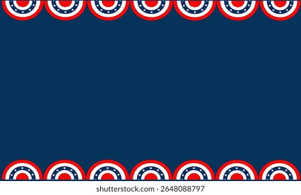 Backgroun with Half circle American flag, perfect for celebration, 4th of july independence