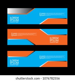 backgroun modern orange blue  web banner