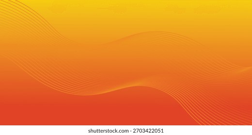 Backgroun orange and yellow Abstack Wave line vector. eps 10
