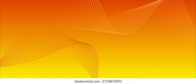 Backgroun orange and yellow Abstack Wave line vector. eps 10