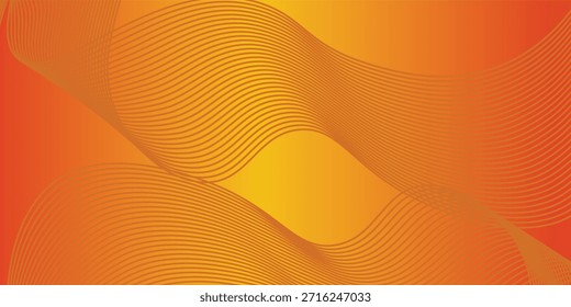 Backgroun orange and yellow Abstack Wave line vector. eps 10