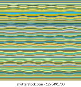 background 100 horizontal waves of color rows vector
