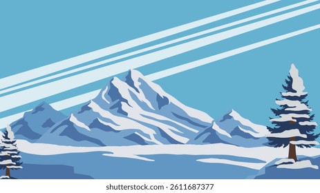 BACKGROUND 110 WITH ABSTRACT VECTOR ILLUSTRATIONS OF NATURE BACKGROUND FOR BRANDING PROJECTS RELATED TO NATURE, TRAVEL, OUTDOOR THEMES AND MANY MORE