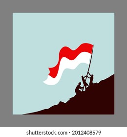 background 17 agustus bendera indonesia vector