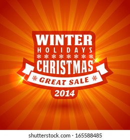 background 2014 celebration new year and xmas agreement label with calligraphic and typographic component on red glossy holiday background background 2014 celebration happy classic vacation traditiona