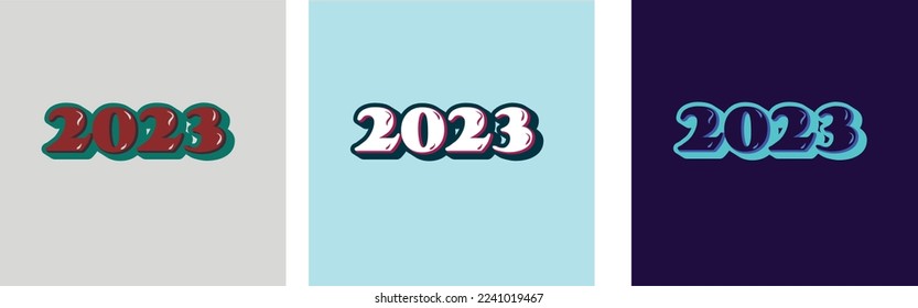 background 2023 New Years design social media.