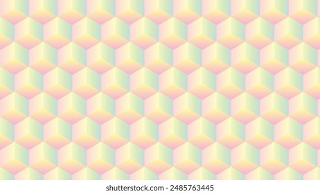 Background 3D Abstract pattern, cube pattern, Dazzling Geometric Cube Illusion