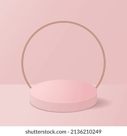 Background 3d cosmetic minimal scene with platform. background vector with podium. stand to show cosmetic products.