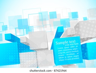 Background with 3d element