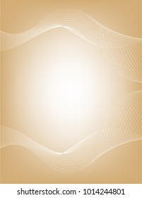 Background 3d line. brown.