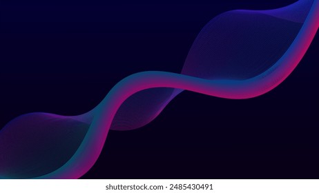 background 3D Modern, Abstract Purple and Blue Wave Background