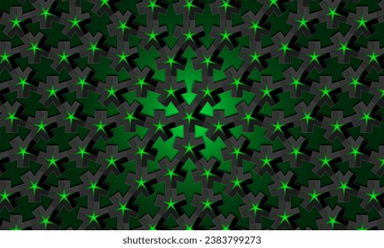 Background with 3D motifs and elegant shadows.