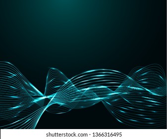 Background 3D neon lines