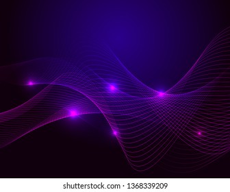 Background 3D neon lines
