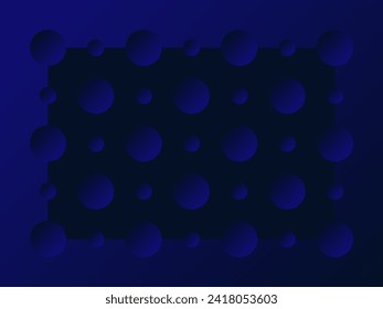 Background with 3D patterns in the shape of a circle.