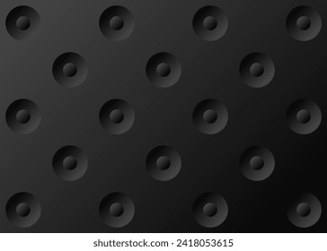 Background with 3D patterns in the shape of a circle.