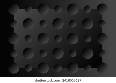 Background with 3D patterns in the shape of a circle.