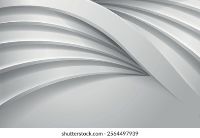 Background 3D Swirl Black and White