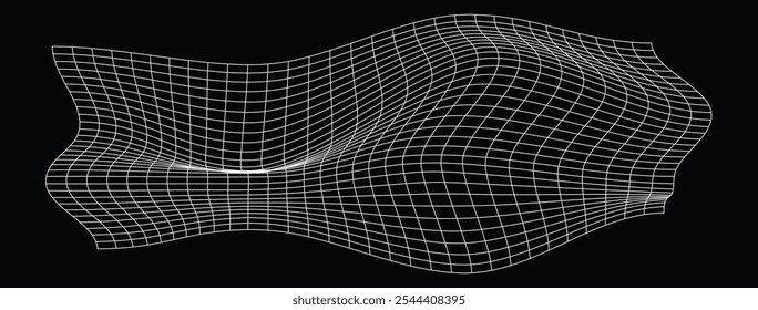 Background 3D wireframes, whiter and black