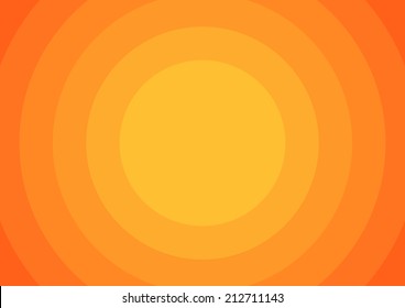 Background with 6 orange circles from light to dark orange