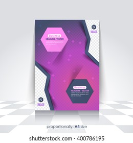 Background of A4 Flyer. Cover Design, Corporate Leaflet, Brochure Template 