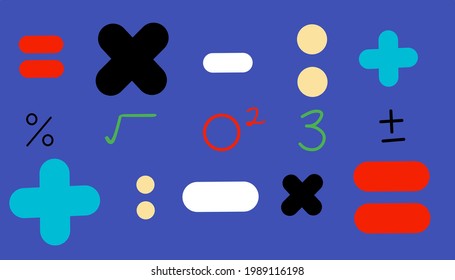 Background abstrack with a mathematical symbol pattern symbol