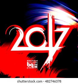Background abstract,  2017, new year, glitch,  futuristic  illustration, infinity, vector design, rainbow