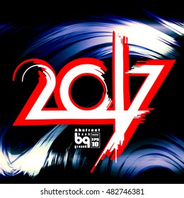 Background abstract,  2017, new year, glitch,  futuristic  illustration, infinity, vector design, rainbow
