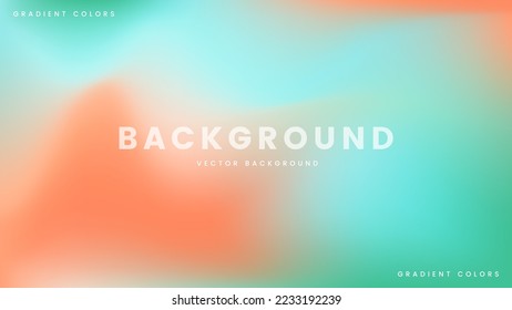 Background Abstract Beach Style with Green Orange Pastel Color for wallpaper backdrop vibrant