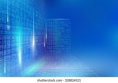Background abstract binary code