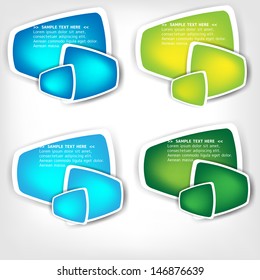 Background with abstract blank for text