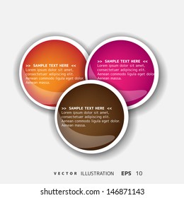 Background with abstract blank for text with icons