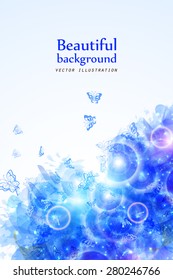 Background abstract blots and light