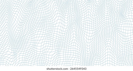 background with abstract blue colored vector wave lines pattern - design element