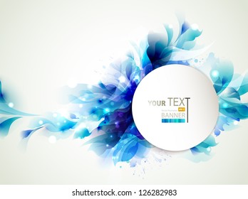 Background with Abstract blue elements