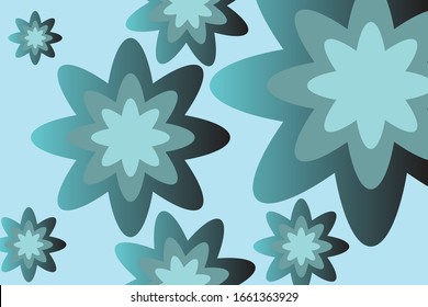 fondo de flores azules abstractas