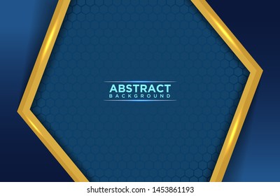 background abstract blue and gold