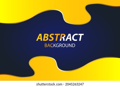 background abstract blue gradation, yellow and gold 
