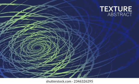 abstrakter blauer Farbverlauf-Spiralgalaxie-Design. Vektorgrafik. dynamischer und futuristischer Stil.